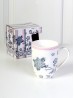 Flowers & Stripes Print Mug Set (set of 4) 350ml (12oz)